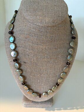 Bronze/Green Necklace 20"